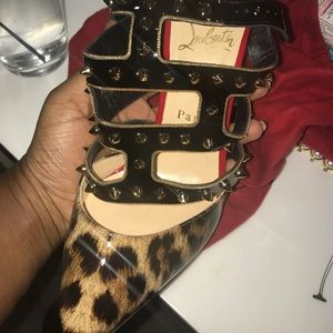 Christian Louboutin Cheetah Leather Heels